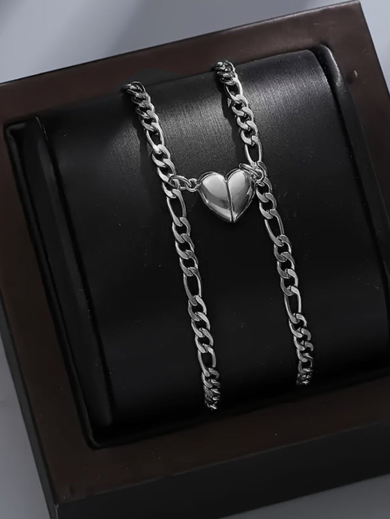 Titanium Steel Heart couples Bracelet
