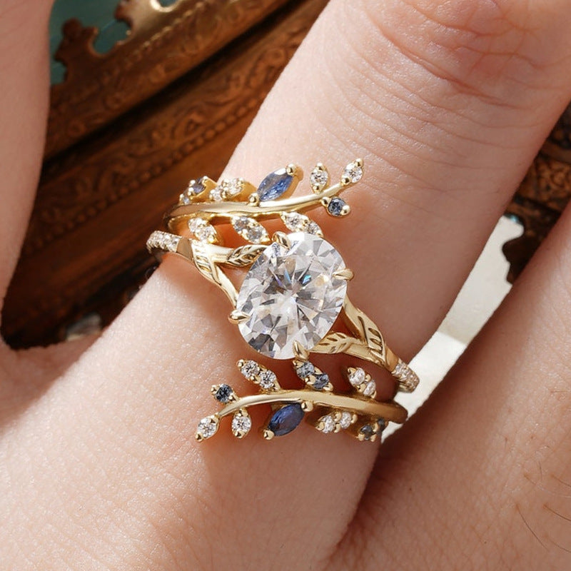 Gold Wheat Ear Style Ring