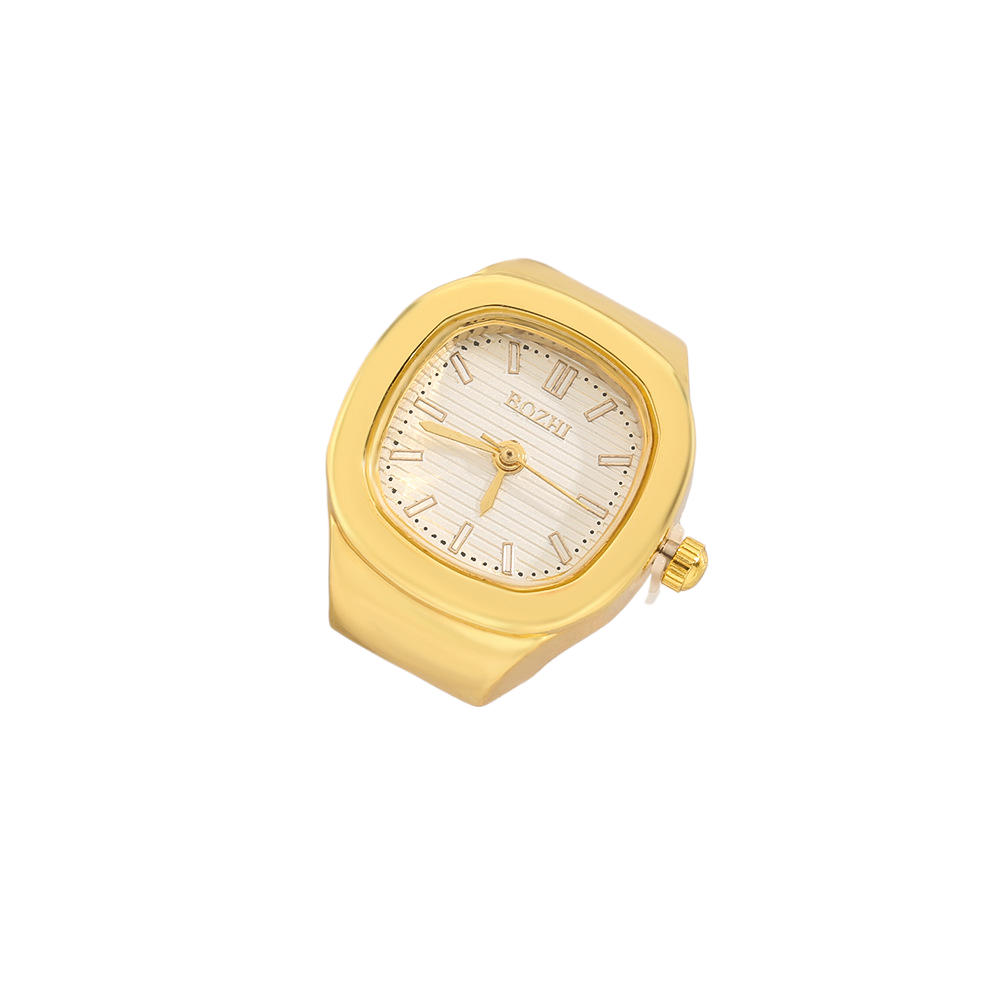Square Ring Watch – Medieval Style Quartz Accessory