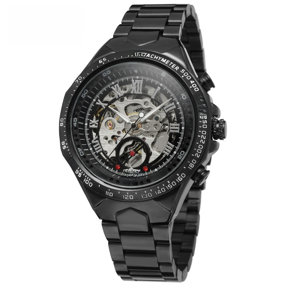 Semi-Automatic Skeleton Watch – Gold Plated, 44mm