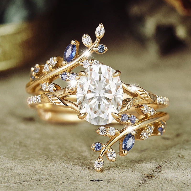 Gold Wheat Ear Style Ring