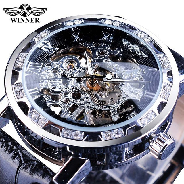 Skeleton Mechanical Hand-Wind Watch – 40mm