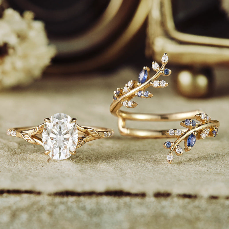 Gold Wheat Ear Style Ring