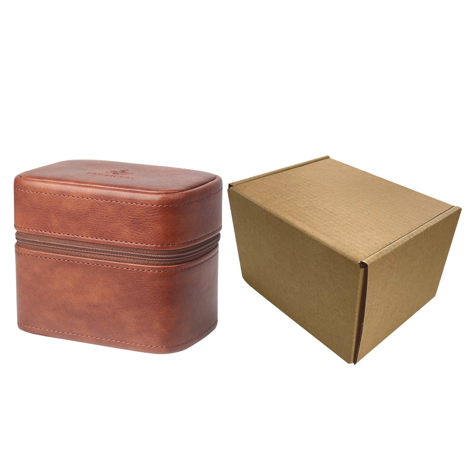 Premium Lychee-Pattern Leather Watch & Jewelry Case