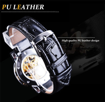 Skeleton Mechanical Hand-Wind Watch – 40mm