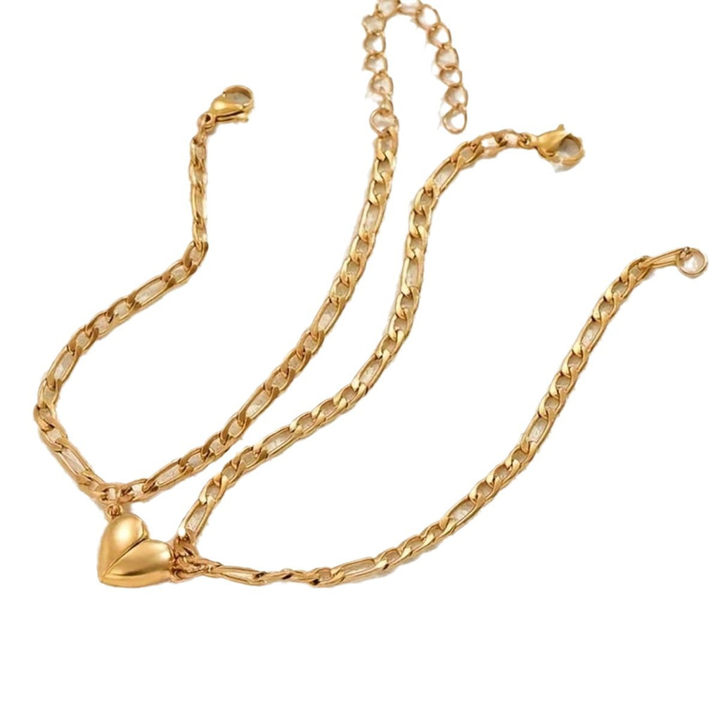 Titanium Steel Heart couples Bracelet