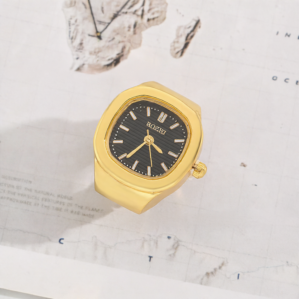 Square Ring Watch – Medieval Style Quartz Accessory
