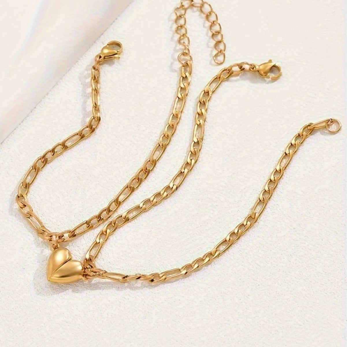 Titanium Steel Heart couples Bracelet