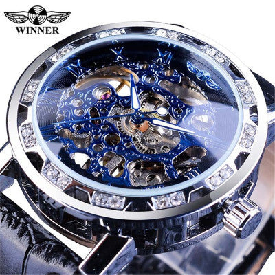 Skeleton Mechanical Hand-Wind Watch – 40mm