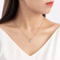 Moissanite Pendant – Elegant Clavicle Chain Jewelry