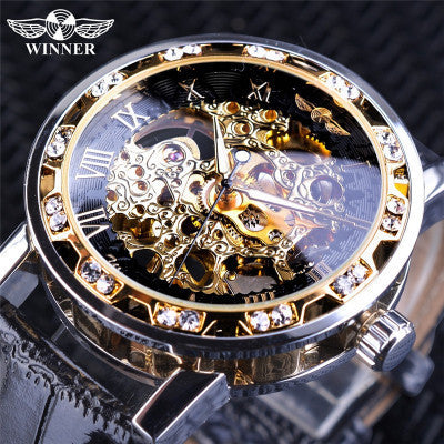 Skeleton Mechanical Hand-Wind Watch – 40mm