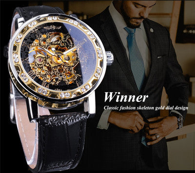 Skeleton Mechanical Hand-Wind Watch – 40mm