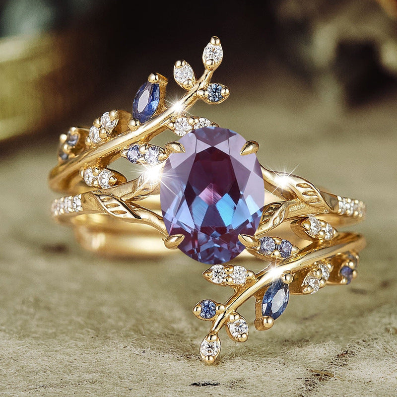 Gold Wheat Ear Style Ring