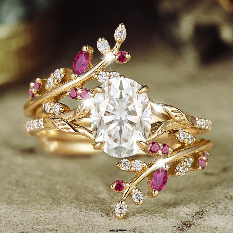 Gold Wheat Ear Style Ring